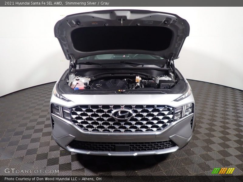 Shimmering Silver / Gray 2021 Hyundai Santa Fe SEL AWD