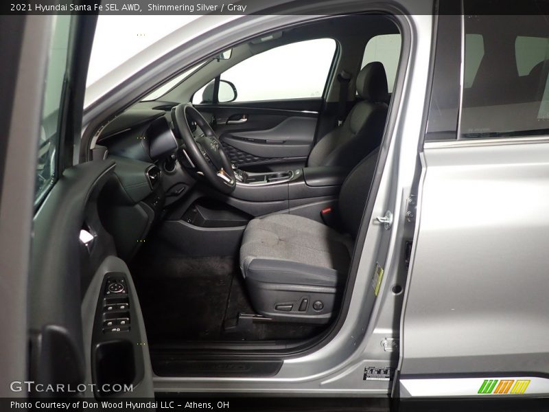 Shimmering Silver / Gray 2021 Hyundai Santa Fe SEL AWD