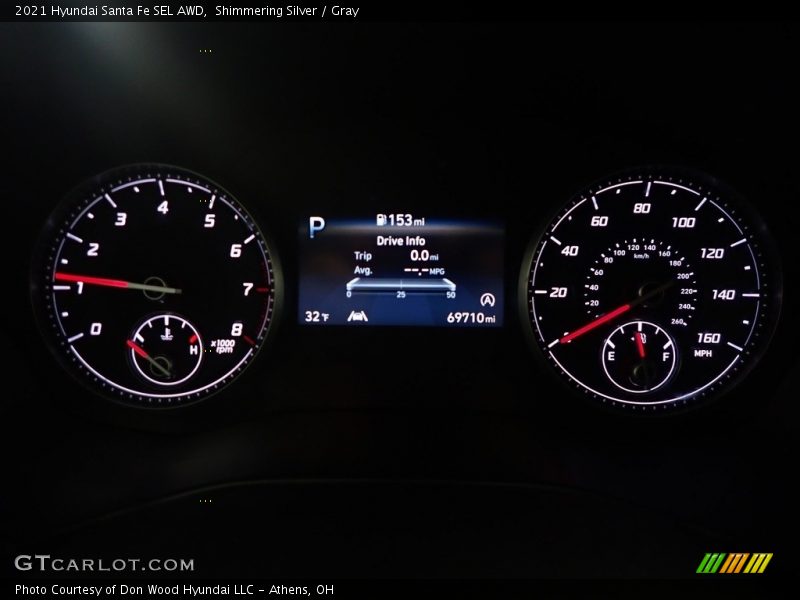Shimmering Silver / Gray 2021 Hyundai Santa Fe SEL AWD