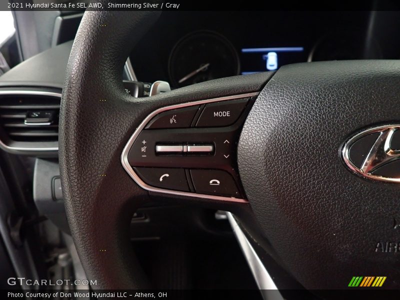 Shimmering Silver / Gray 2021 Hyundai Santa Fe SEL AWD