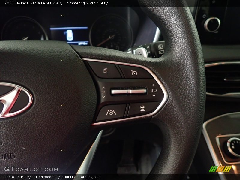 Shimmering Silver / Gray 2021 Hyundai Santa Fe SEL AWD