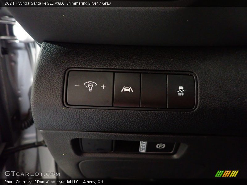 Shimmering Silver / Gray 2021 Hyundai Santa Fe SEL AWD