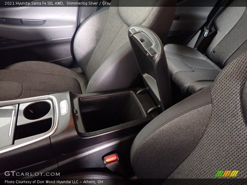 Shimmering Silver / Gray 2021 Hyundai Santa Fe SEL AWD