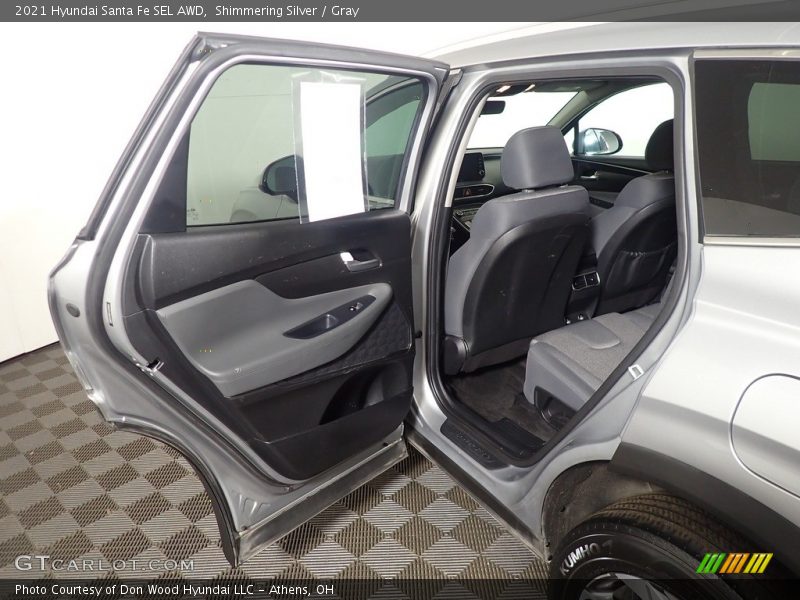 Shimmering Silver / Gray 2021 Hyundai Santa Fe SEL AWD