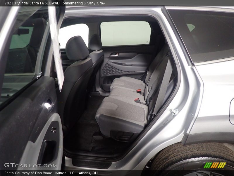Shimmering Silver / Gray 2021 Hyundai Santa Fe SEL AWD