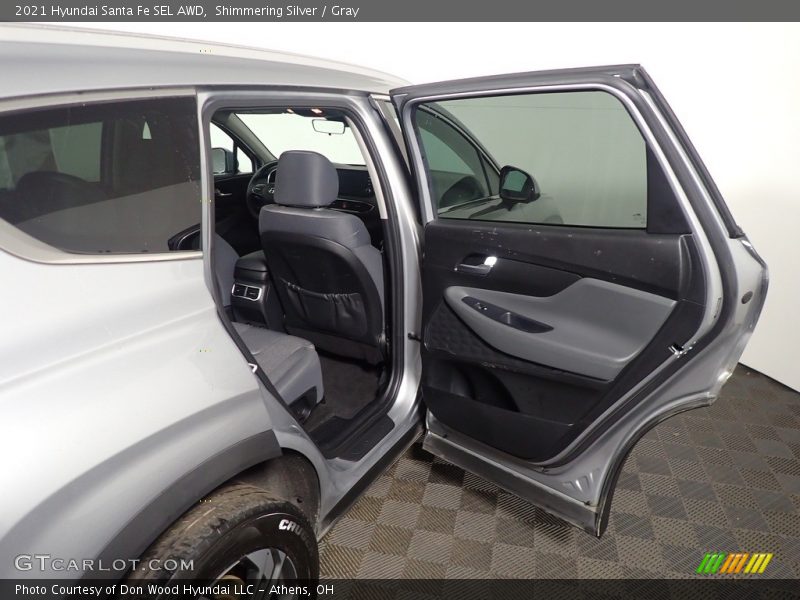Shimmering Silver / Gray 2021 Hyundai Santa Fe SEL AWD