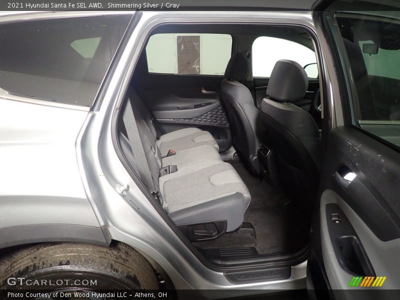Shimmering Silver / Gray 2021 Hyundai Santa Fe SEL AWD