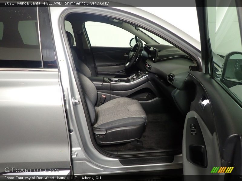 Shimmering Silver / Gray 2021 Hyundai Santa Fe SEL AWD