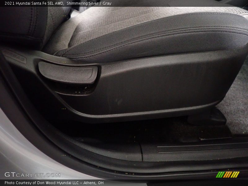 Shimmering Silver / Gray 2021 Hyundai Santa Fe SEL AWD