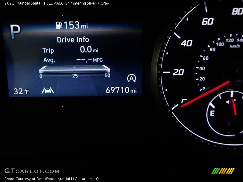 Shimmering Silver / Gray 2021 Hyundai Santa Fe SEL AWD
