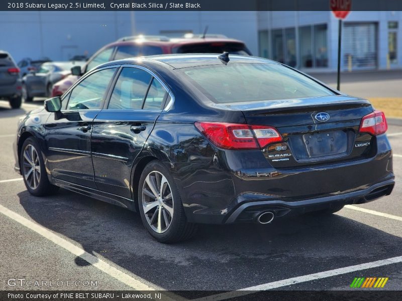 Crystal Black Silica / Slate Black 2018 Subaru Legacy 2.5i Limited