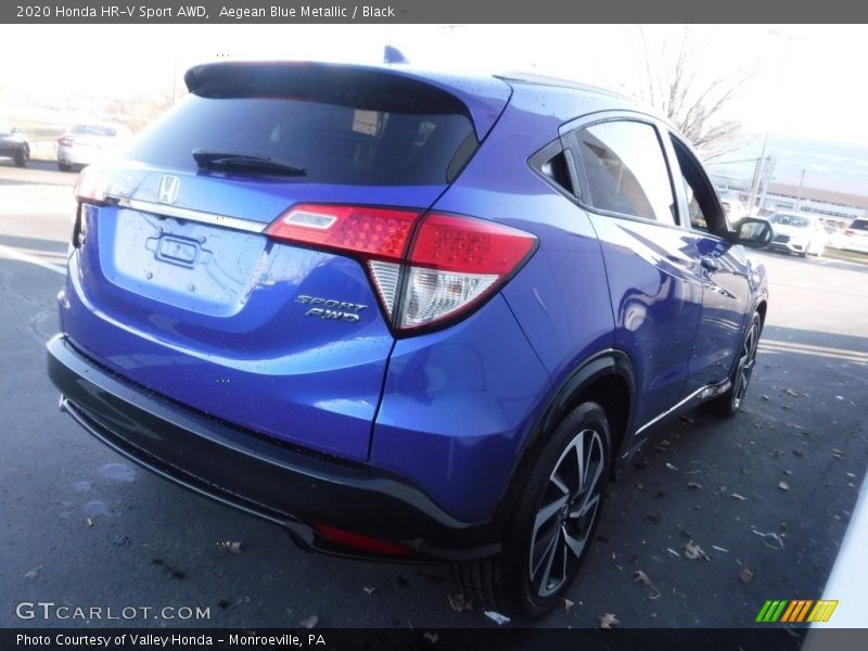 Aegean Blue Metallic / Black 2020 Honda HR-V Sport AWD