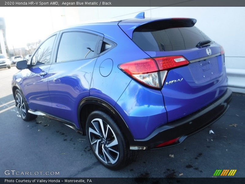 Aegean Blue Metallic / Black 2020 Honda HR-V Sport AWD