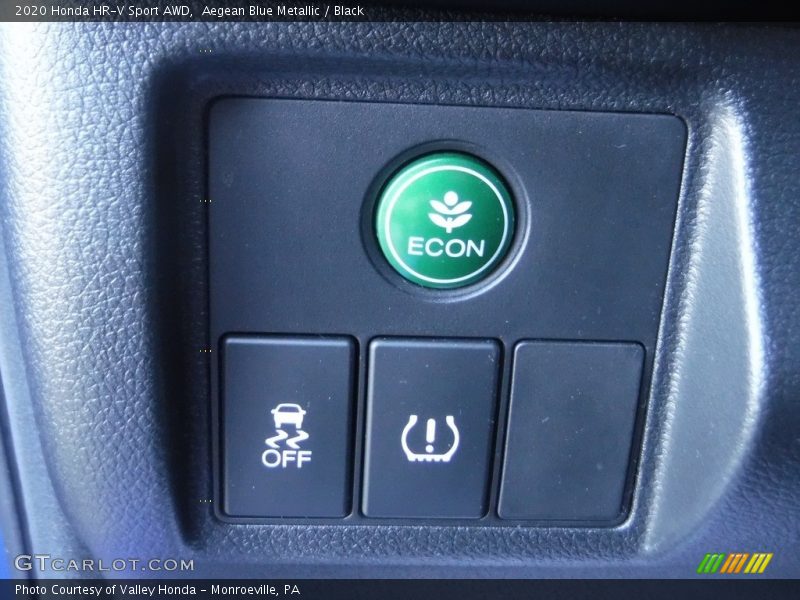 Aegean Blue Metallic / Black 2020 Honda HR-V Sport AWD