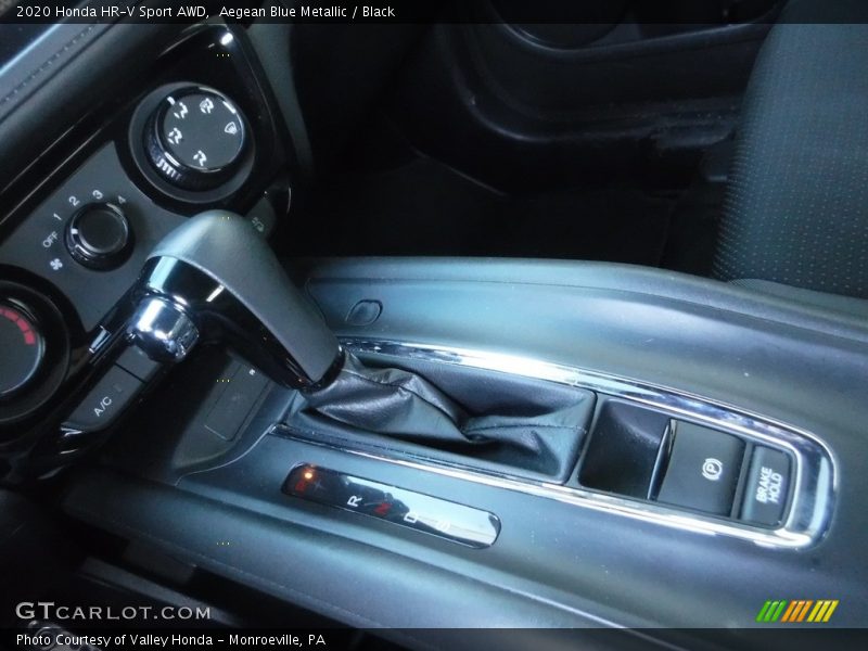 Aegean Blue Metallic / Black 2020 Honda HR-V Sport AWD
