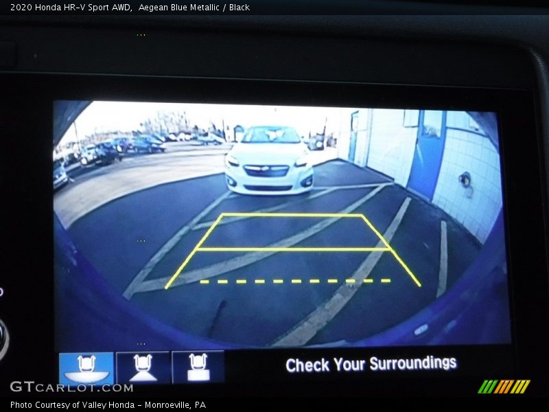 Aegean Blue Metallic / Black 2020 Honda HR-V Sport AWD