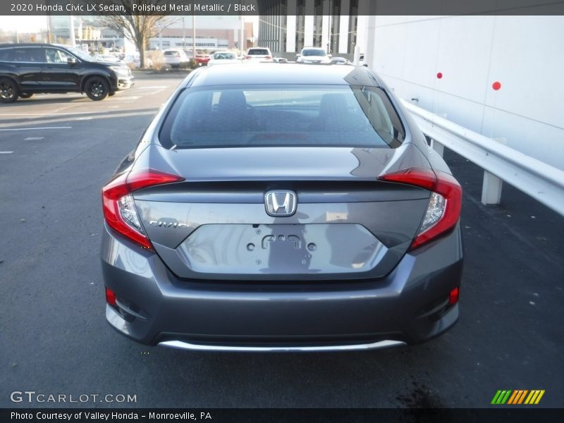 Polished Metal Metallic / Black 2020 Honda Civic LX Sedan