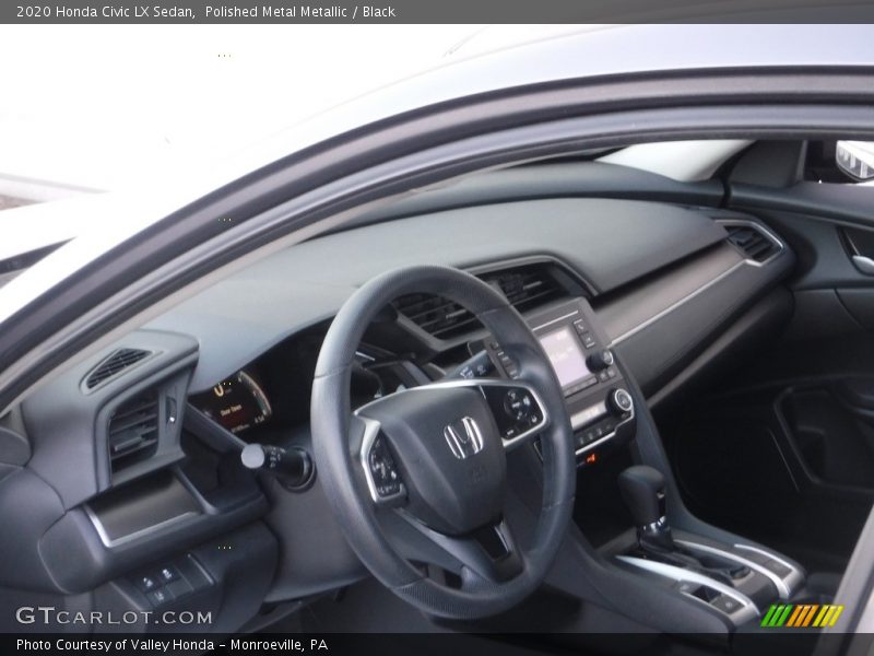 Polished Metal Metallic / Black 2020 Honda Civic LX Sedan