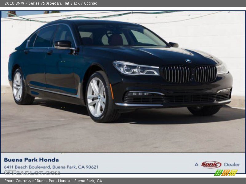Jet Black / Cognac 2018 BMW 7 Series 750i Sedan