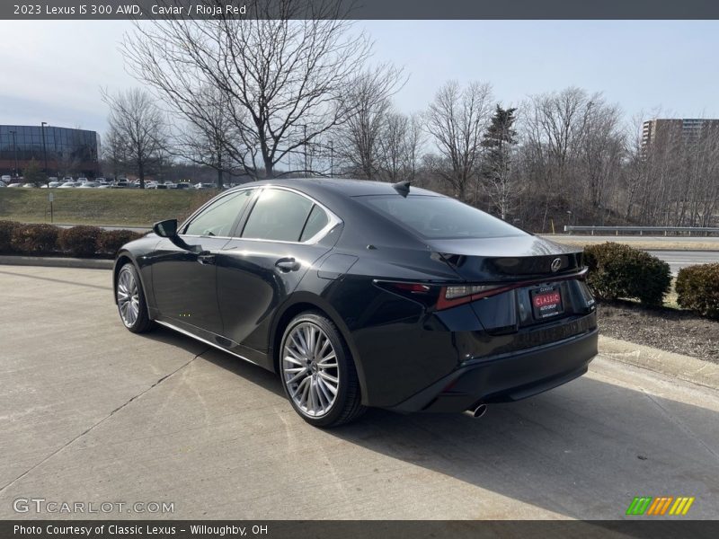Caviar / Rioja Red 2023 Lexus IS 300 AWD