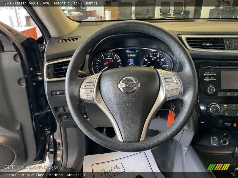 Magnetic Black / Charcoal 2016 Nissan Rogue S AWD
