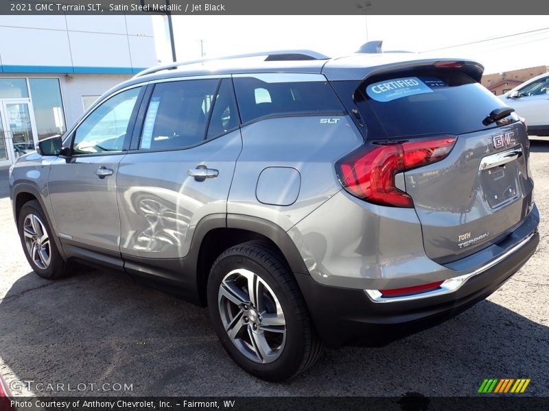 Satin Steel Metallic / Jet Black 2021 GMC Terrain SLT