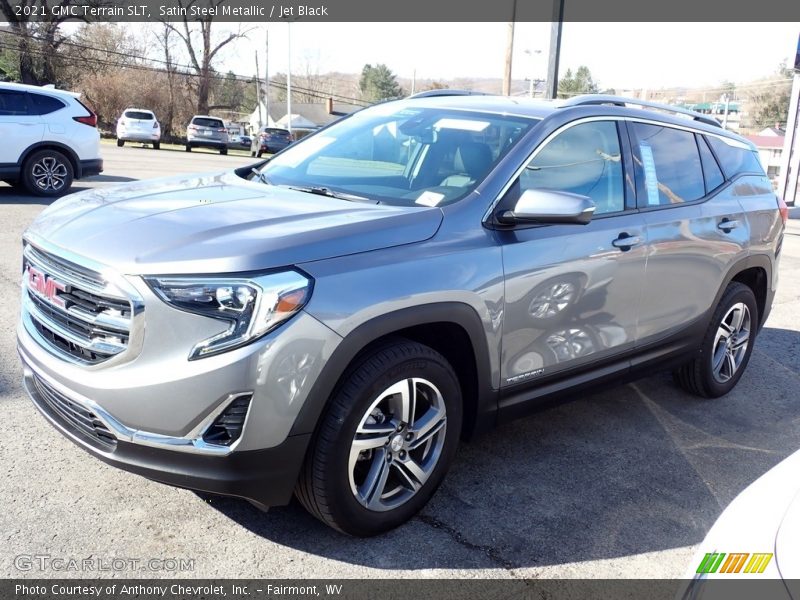 Satin Steel Metallic / Jet Black 2021 GMC Terrain SLT