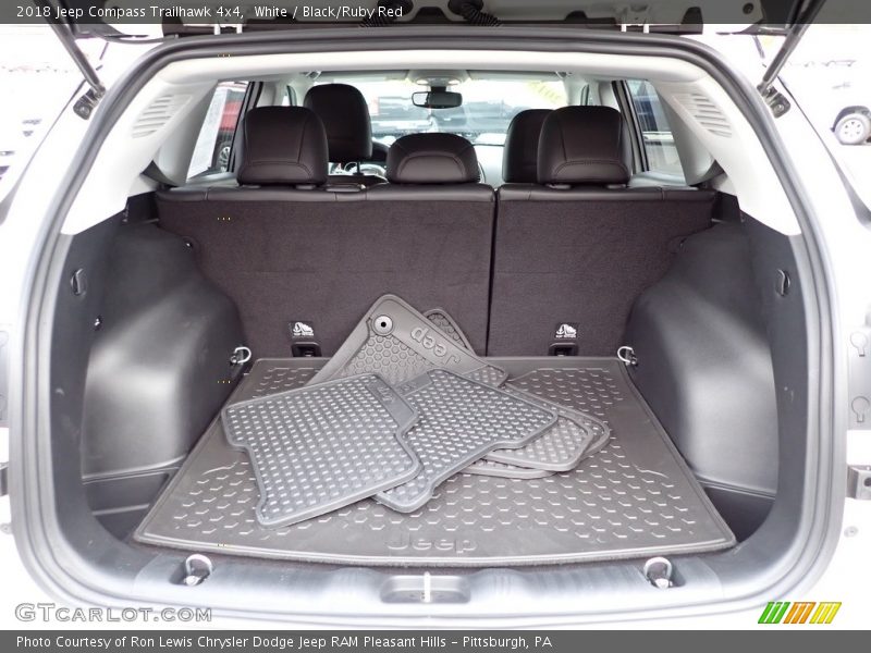 White / Black/Ruby Red 2018 Jeep Compass Trailhawk 4x4