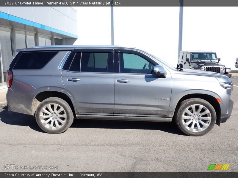 Satin Steel Metallic / Jet Black 2022 Chevrolet Tahoe Premier 4WD