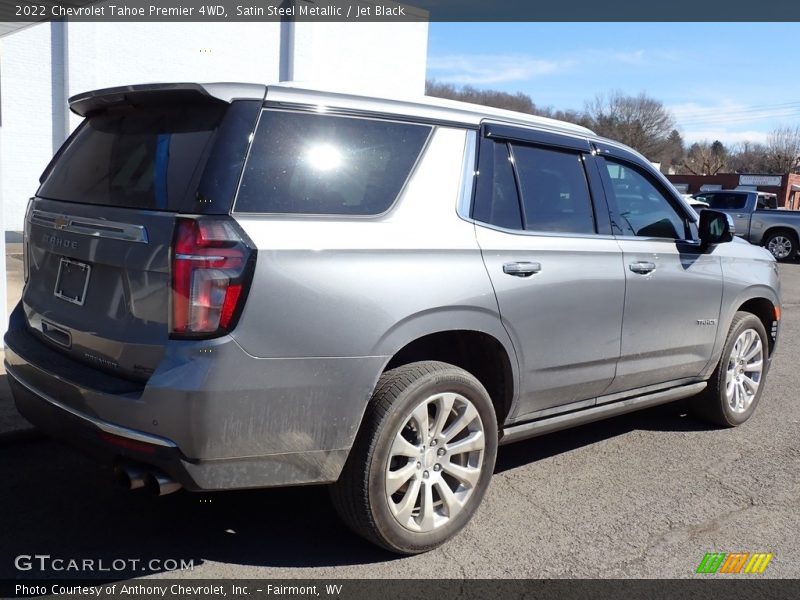Satin Steel Metallic / Jet Black 2022 Chevrolet Tahoe Premier 4WD