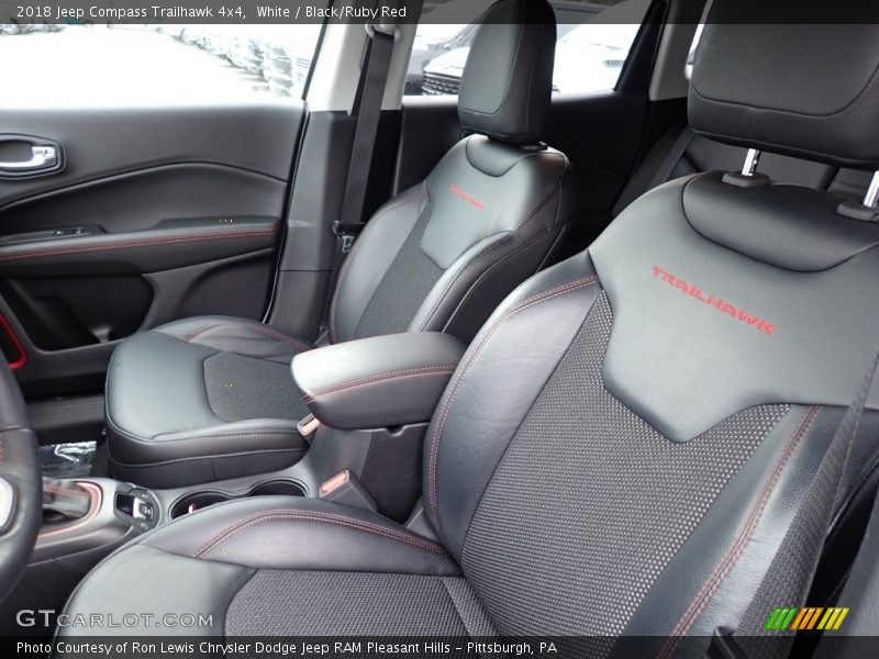 White / Black/Ruby Red 2018 Jeep Compass Trailhawk 4x4