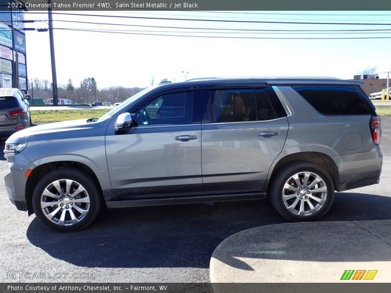 Satin Steel Metallic / Jet Black 2022 Chevrolet Tahoe Premier 4WD