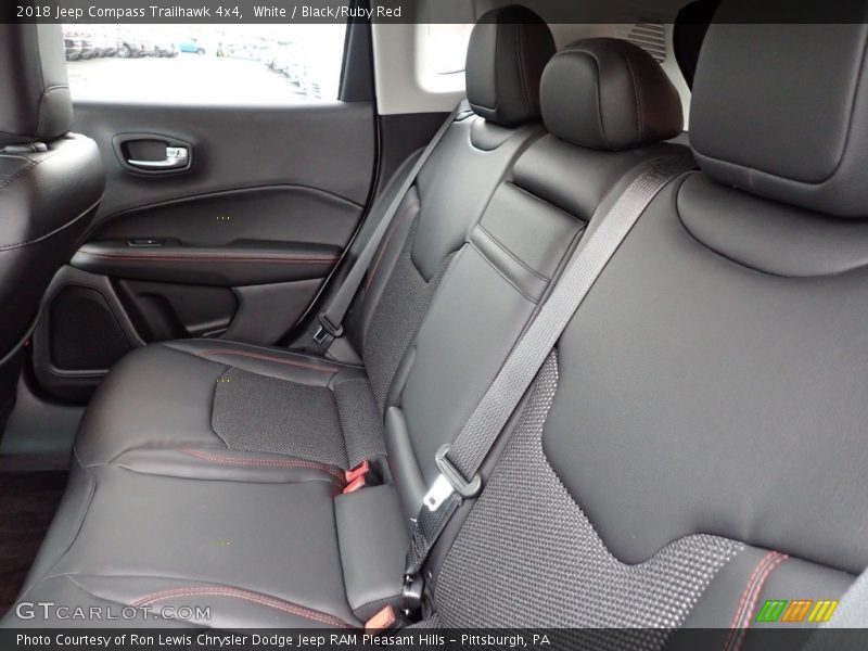 White / Black/Ruby Red 2018 Jeep Compass Trailhawk 4x4