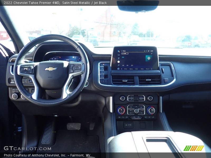 Satin Steel Metallic / Jet Black 2022 Chevrolet Tahoe Premier 4WD