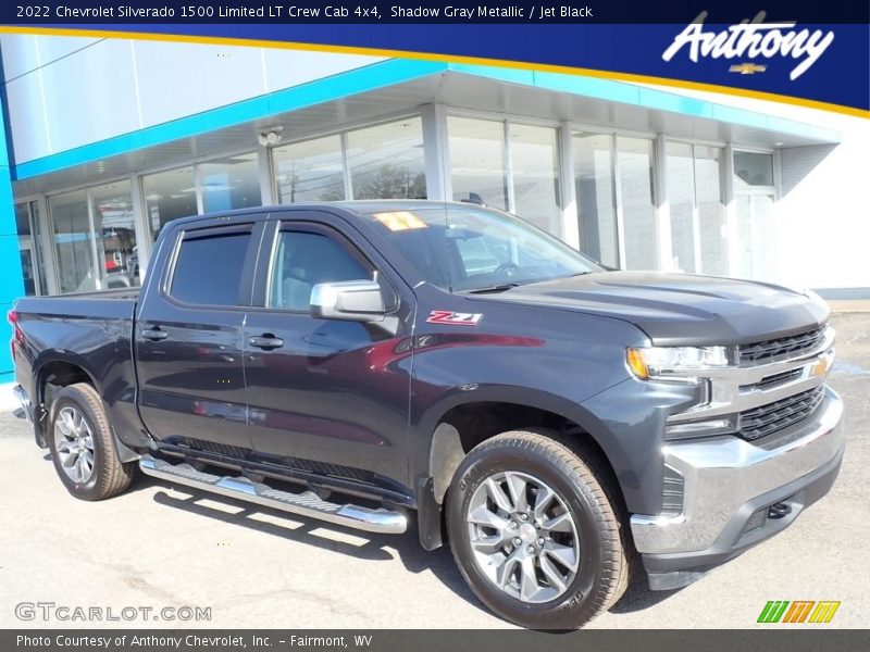 Shadow Gray Metallic / Jet Black 2022 Chevrolet Silverado 1500 Limited LT Crew Cab 4x4