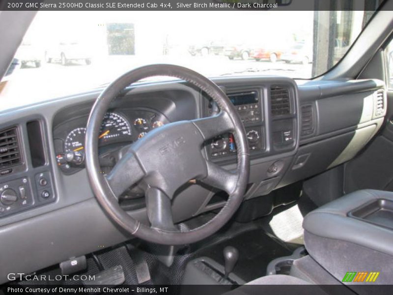 Silver Birch Metallic / Dark Charcoal 2007 GMC Sierra 2500HD Classic SLE Extended Cab 4x4