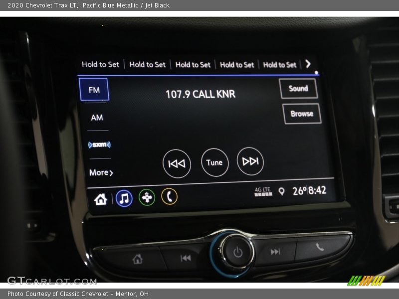 Pacific Blue Metallic / Jet Black 2020 Chevrolet Trax LT