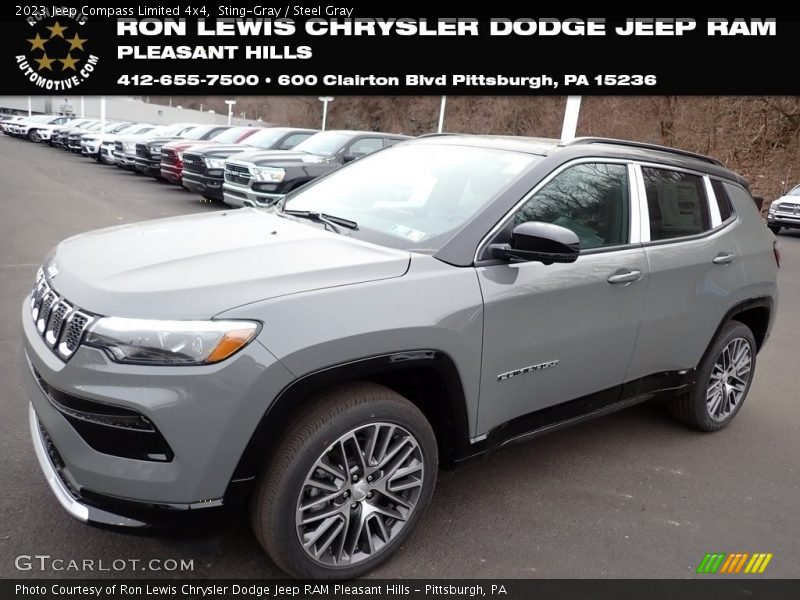 Sting-Gray / Steel Gray 2023 Jeep Compass Limited 4x4