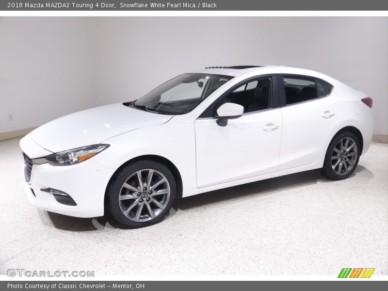 Snowflake White Pearl Mica / Black 2018 Mazda MAZDA3 Touring 4 Door