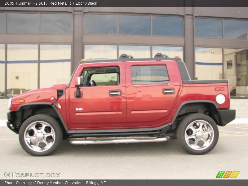 Red Metallic / Ebony Black 2005 Hummer H2 SUT