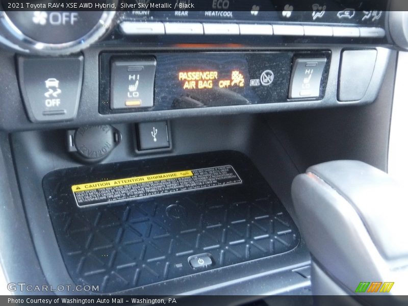 Silver Sky Metallic / Black 2021 Toyota RAV4 XSE AWD Hybrid