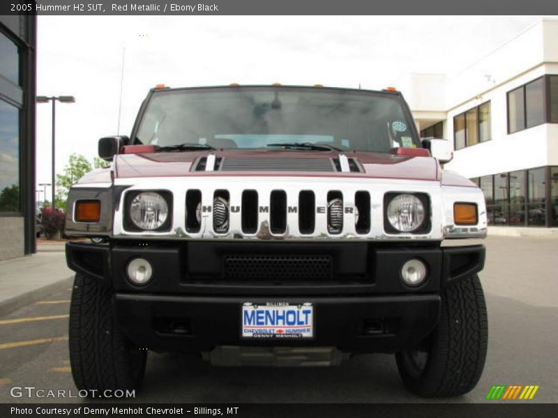 Red Metallic / Ebony Black 2005 Hummer H2 SUT