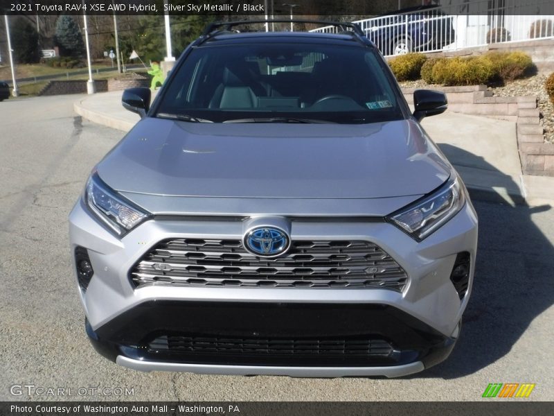 Silver Sky Metallic / Black 2021 Toyota RAV4 XSE AWD Hybrid