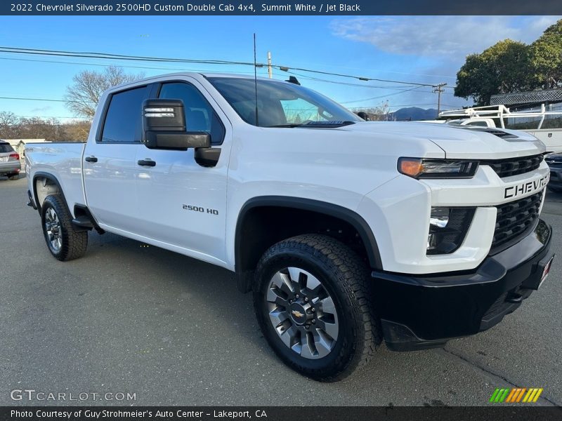 Summit White / Jet Black 2022 Chevrolet Silverado 2500HD Custom Double Cab 4x4