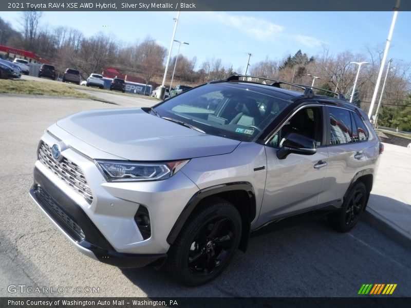 Silver Sky Metallic / Black 2021 Toyota RAV4 XSE AWD Hybrid