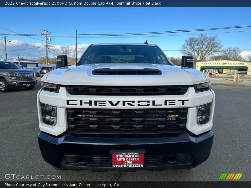 Summit White / Jet Black 2022 Chevrolet Silverado 2500HD Custom Double Cab 4x4