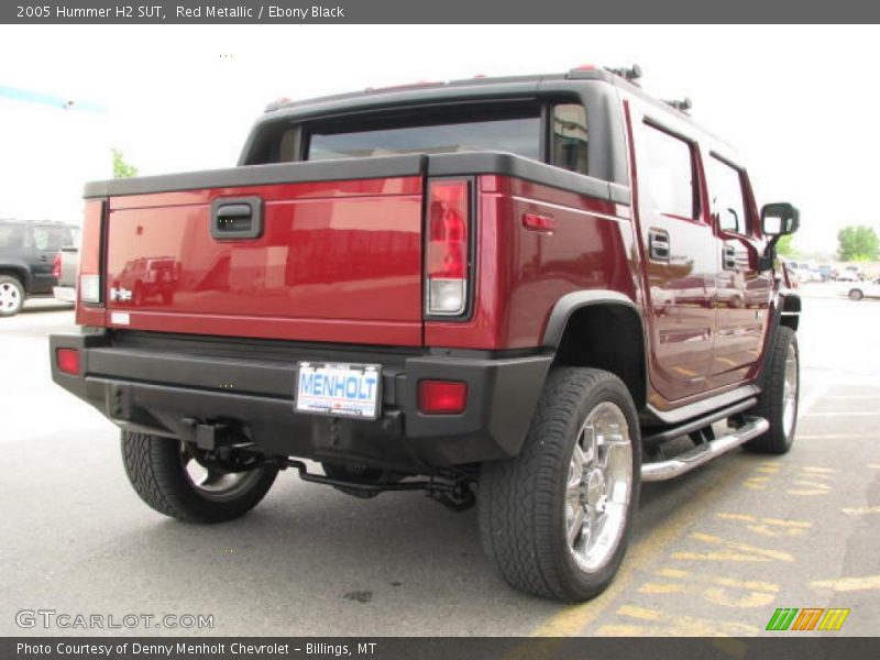 Red Metallic / Ebony Black 2005 Hummer H2 SUT