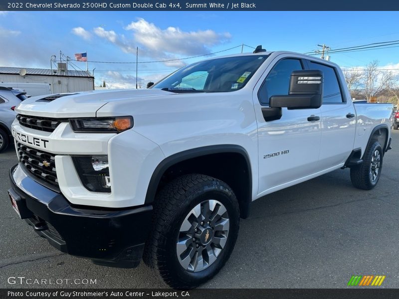 Summit White / Jet Black 2022 Chevrolet Silverado 2500HD Custom Double Cab 4x4