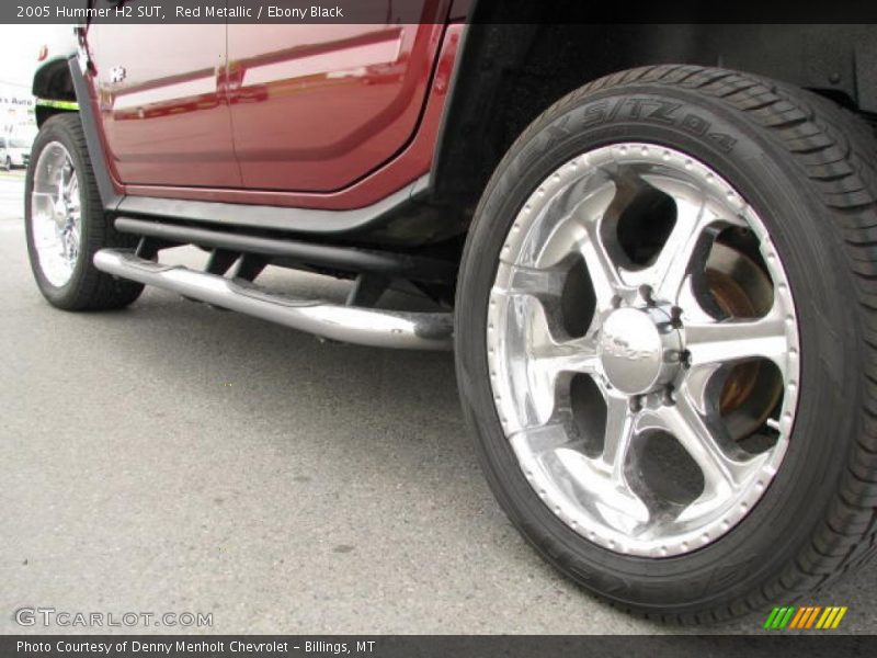 Red Metallic / Ebony Black 2005 Hummer H2 SUT