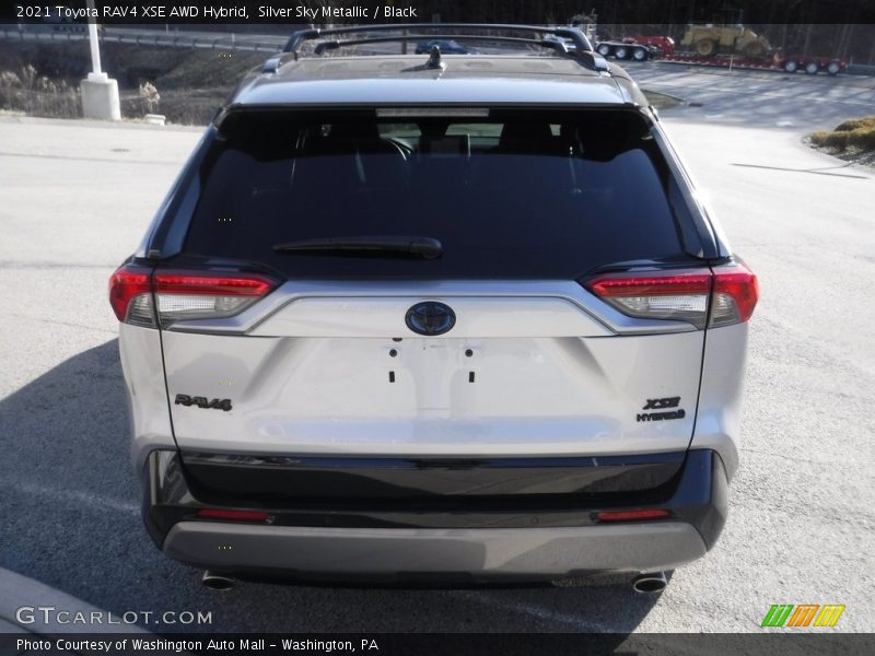 Silver Sky Metallic / Black 2021 Toyota RAV4 XSE AWD Hybrid